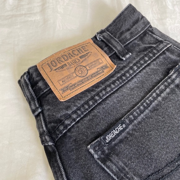 Vintage Jordache Black Denim Jeans - Picture 5 of 6